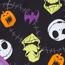 The Nightmare Before Christmas Hipster Panty - Cotton Jack and Oogie Purple & Black, MULTI, swatch