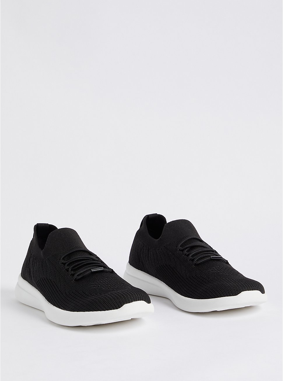 Knit Active Sneaker (WW), BLACK, hi-res