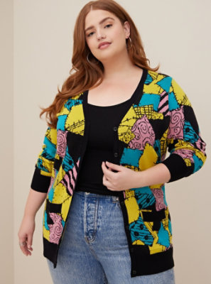 Plus Size - Disney The Nightmare Before Christmas Sally Cardigan Button ...