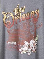 Plus Size Classic Fit Tee - Signature Jersey Grey New Orleans, MEDIUM HEATHER GREY, alternate