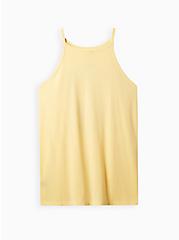 Plus Size Classic Fit High Neck Tank - Signature Jersey Astrology Cancer Yellow, SUNDRESS, alternate