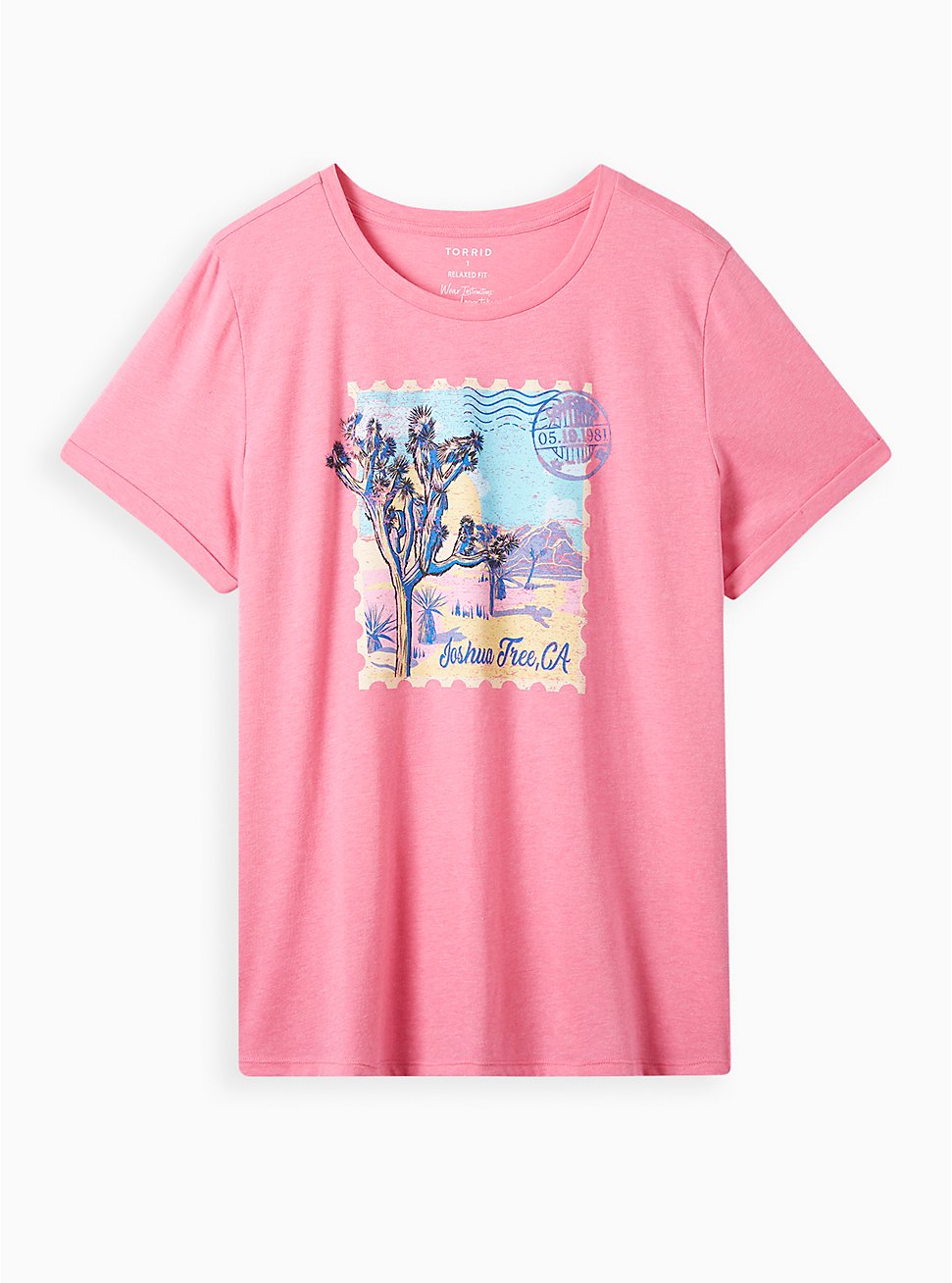 Classic Fit Tee - Signature Jersey Pink Joshua Tree, PINK GLO, hi-res