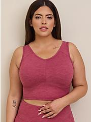 Low Impact Wireless Active Sports Bra, DUSTY ROSE, hi-res