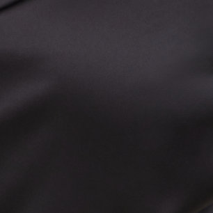 Plus Size Madison Satin Button Up Long Sleeve Shirt, DEEP BLACK, swatch