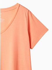 Plus Size Girlfriend Tee - Signature Jersey Heather Coral, CORAL, alternate