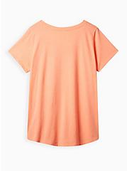 Plus Size Girlfriend Tee - Signature Jersey Heather Coral, CORAL, alternate