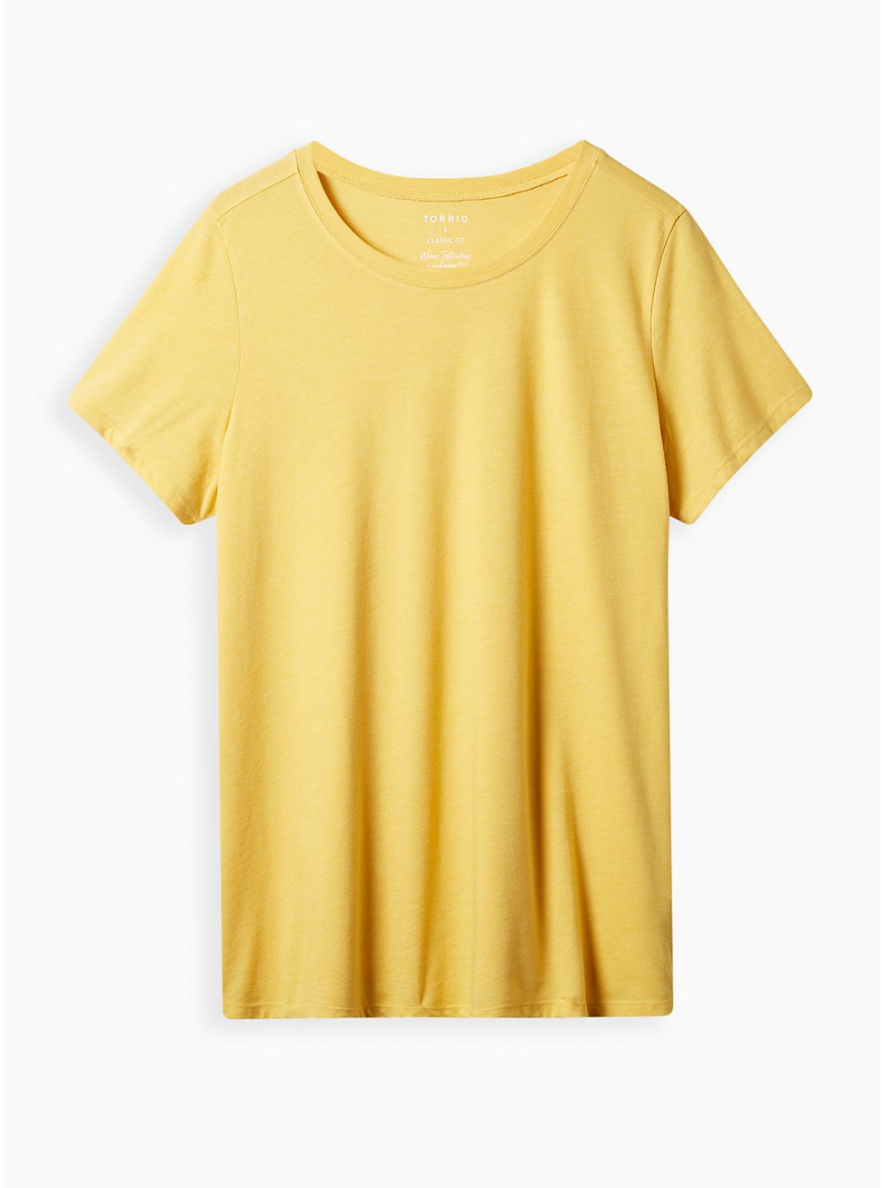 Plus Size  Everyday Tee - Signature Jersey Heather Yellow, YELLOW, hi-res