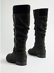 Sweater Knee Boot (WW), BLACK, alternate