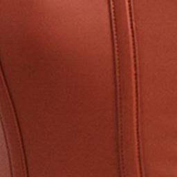 Plus Size Faux Leather Zip Front Corset, CINNAMON STICK BROWN, swatch