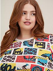 Plus Size Warner Bros. Batman Retro Comic Cozy Fleece Crew Neck Sweatshirt, MULTI, alternate