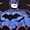 Warner Bros. Batman Bat Crest Cotton Crew Neck Raglan Top, DEEP BLACK, swatch