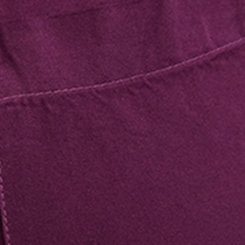 Drop Shoulder Button Front Shirt - Rayon & Waffle Knit Purple, PURPLE, swatch