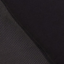 Plus Size Drop Shoulder Button Front Shirt - Rayon & Waffle Knit Black, DEEP BLACK, swatch