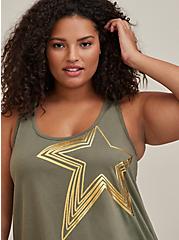 Scoop Neck Active Tank - Performance Core Dusty Olive, DUSTY OLIVE, alternate