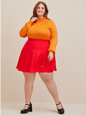 Scooby Doo Velma Mini Challis Pleated Skirt, MULTI, hi-res