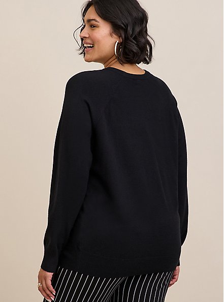 Everyday Soft Pullover Crew Sweater, BLACK, alternate