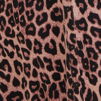 Cotton Modal Midi Slip Lounge Gown, ANIMAL, swatch