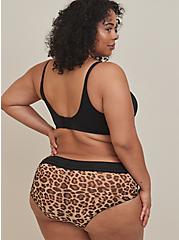Simply Mesh Mid-Rise Cheeky Panty, FIFTIES LEOPARD BEIGE, alternate