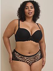 Second Skin Mid-Rise Cheeky Panty, FIFTIES LEOPARD BEIGE, hi-res
