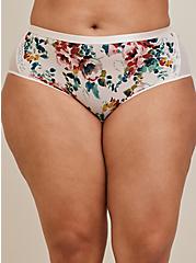Second Skin Mid-Rise Cheeky Panty, IMPRESSION FLORAL ANGEL WING PINK, alternate