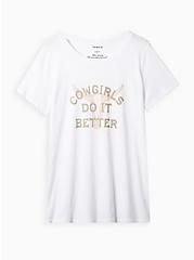 Slim Fit Tee - Signature Jersey Cowgirls White, BRIGHT WHITE, hi-res
