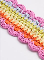 Crochet Headband - Stripe Multi, , alternate