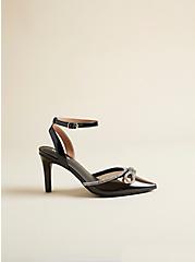 Embellished Bow Pointed Toe Heel (WW), BLACK, alternate