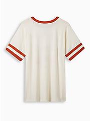 Friends Thanksgiving Classic Fit Cotton Crew Neck Ringer Tee, IVORY, alternate
