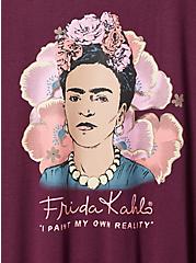 Frida Kahlo Classic Fit Cotton Crew Neck Tee, POTENT PURPLE, alternate