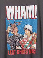 Wham! Last Christmas Classic Fit Cotton Crew Neck Top, VINTAGE BLACK, alternate