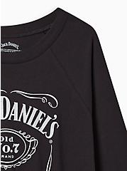 Jack Daniel's Classic Fit Cotton Raglan Long Sleeve Top, DEEP BLACK, alternate