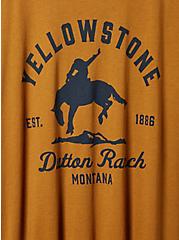 Yellowstone Classic Fit Cotton Ringer Tee, GOLD, alternate