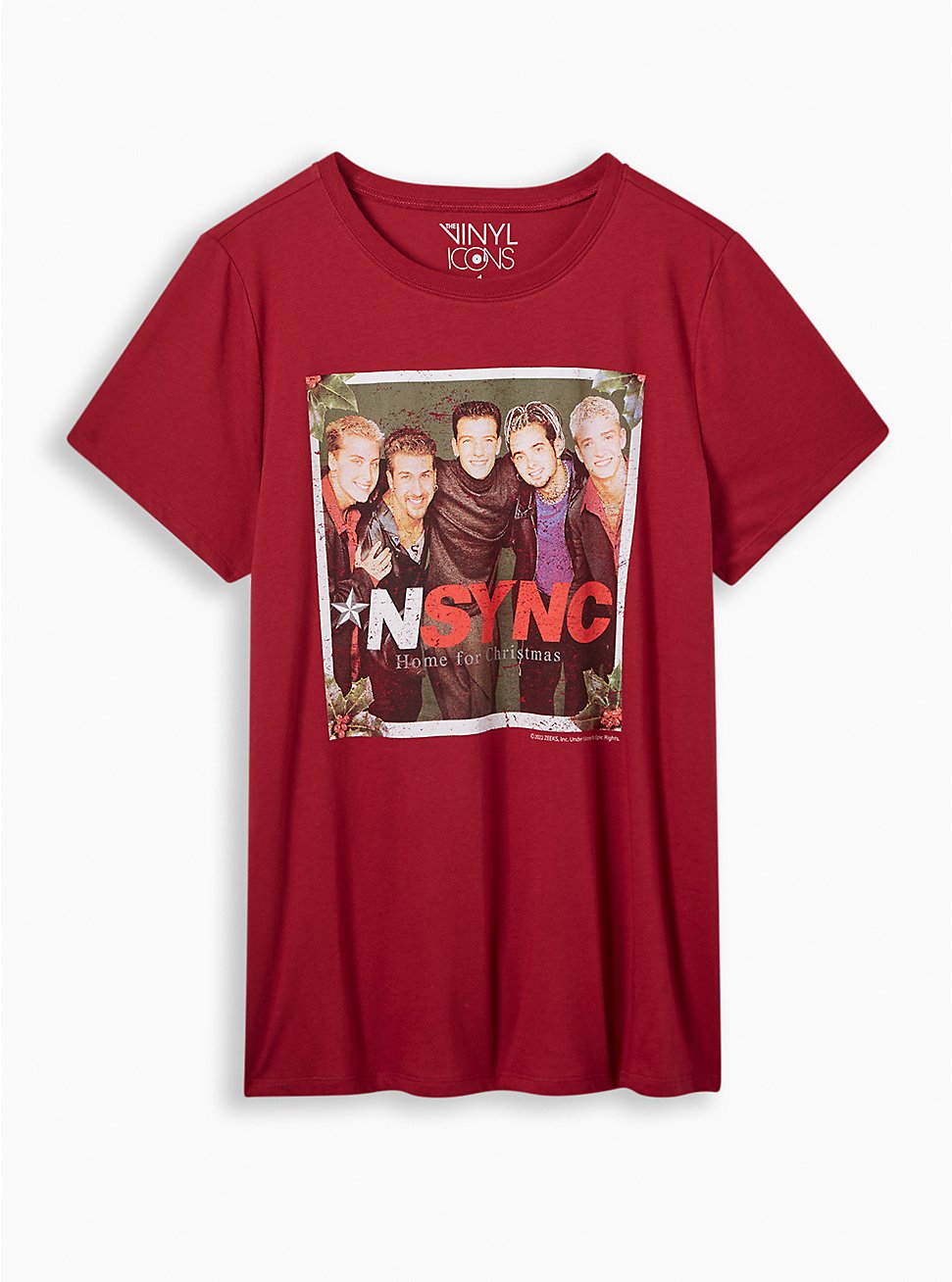 Nysync Christmas Crew Neck Tee , JESTER RED, hi-res