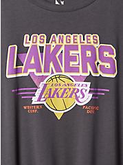 NBA Los Angeles Lakers Classic Fit Cotton Crew Neck Tee, VINTAGE BLACK, alternate