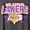 NBA Los Angeles Lakers Classic Fit Cotton Crew Neck Tee, VINTAGE BLACK, swatch