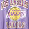 Plus Size NBA Los Angeles Lakers Cozy Fleece Crew Neck Sweatshirt, PURPLE, swatch