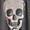 Skull Vintage Super Soft Slub Crew Neck Sequin & Foil Detail Tee, CHARCOAL, swatch