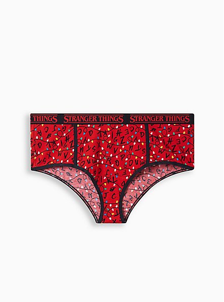 Stranger Things Cotton Mid Rise Cheeky Panty, MULTI, hi-res