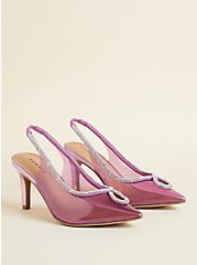 Pointed Toe Embellished Heel (WW), PINK, hi-res