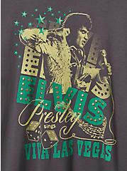 Plus Size Elvis Presley Classic Fit Cotton Crew Neck Tee, VINTAGE BLACK, alternate