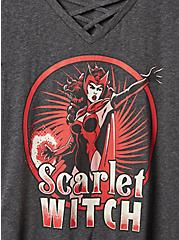 Avengers Scarlet Witch Super Soft Slub Strappy Neck Top, GREY, alternate