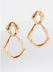 Plus Size Hammered Link Earrings, , hi-res