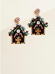 Gingerbread House Statement Earring, , hi-res