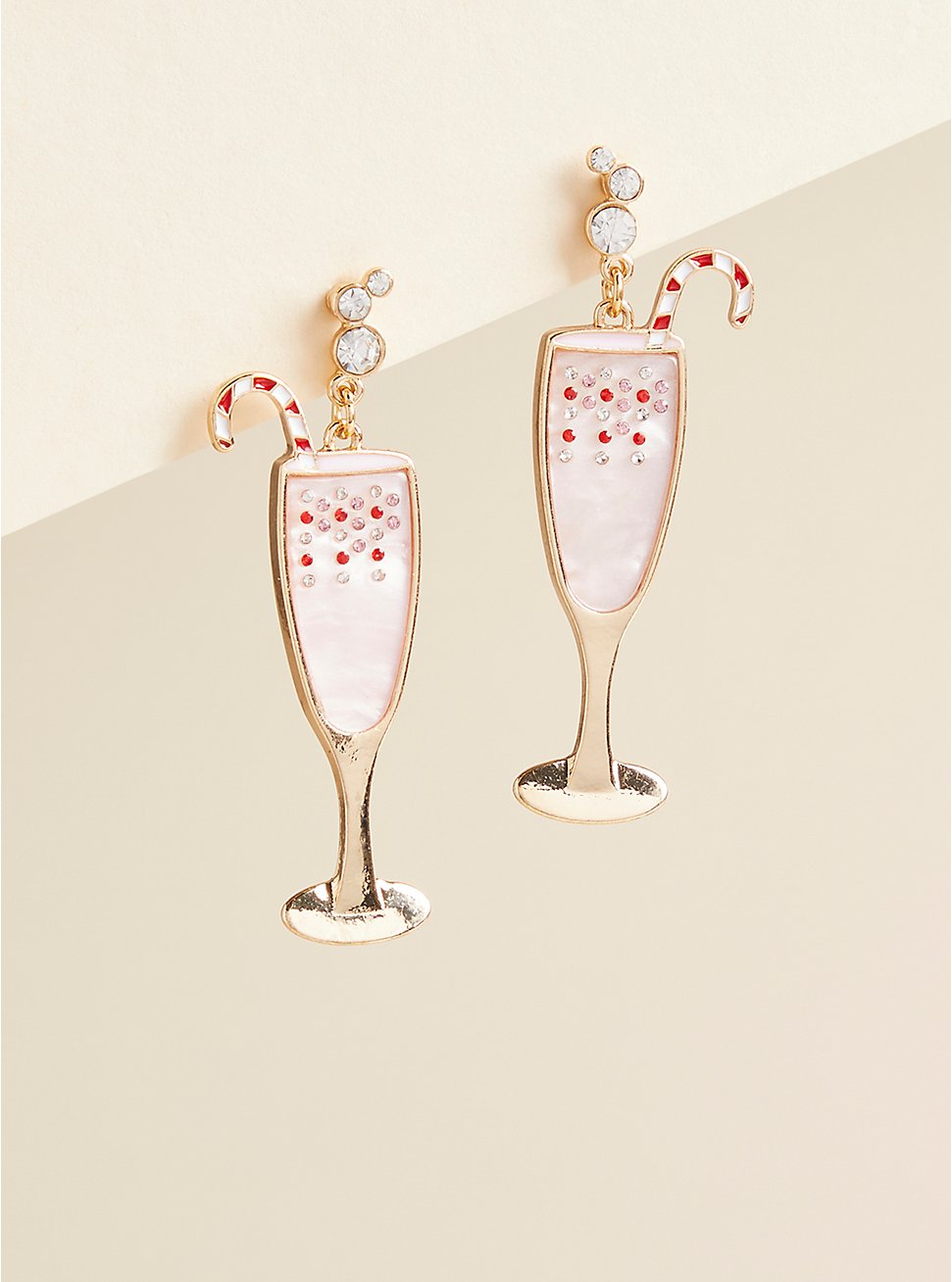Plus Size Peppermint Cocktail Earring, , hi-res