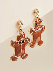 Mr & Mrs Gingerbread Earrings, , alternate