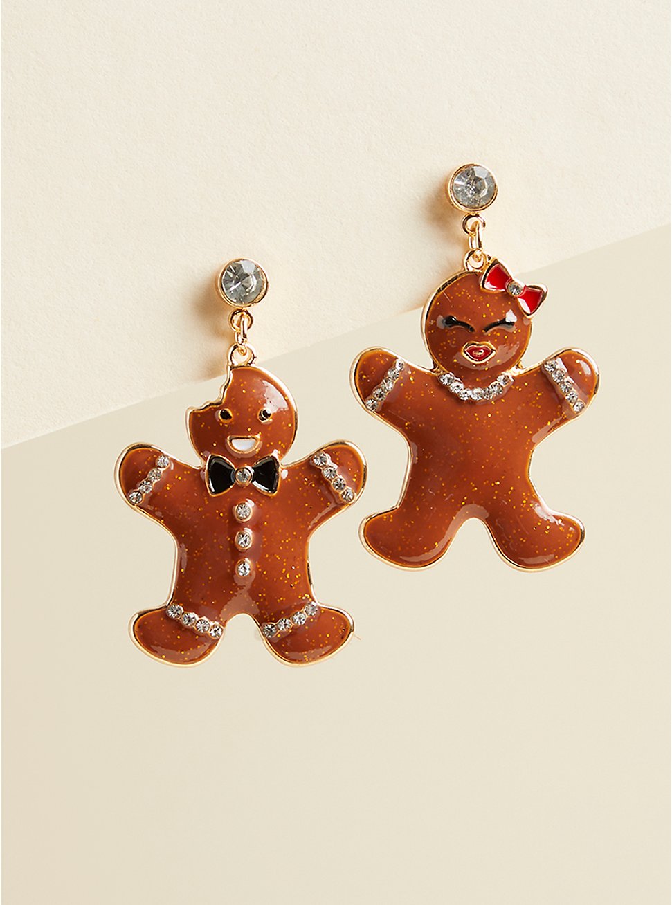 Mr & Mrs Gingerbread Earrings, , hi-res