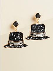 New Year's Eve Top Hat Earring , , hi-res