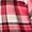 Lizzie Brushed Rayon Acrylic Button-Down Long Sleeve Shirt, PLAID - PINK, swatch