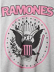 Ramones Cozy Fleece Crew Neck Sweatshirt, MEDIUM HEATHER GREY, alternate