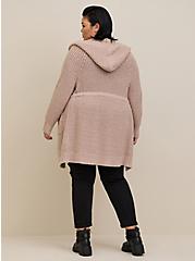 Chunky Anorak Hooded Sweater, OATMEAL, alternate